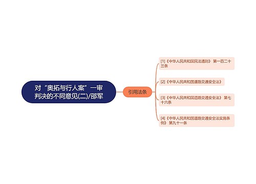 对“奥拓与行人案”一审判决的不同意见(二)/邵军