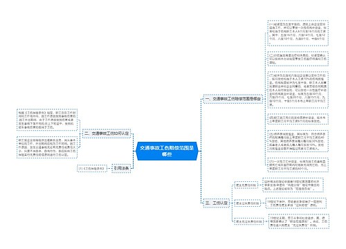 交通事故工伤赔偿范围是哪些