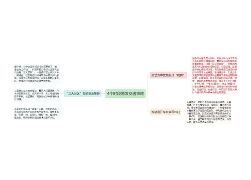 4个时段易发交通事故