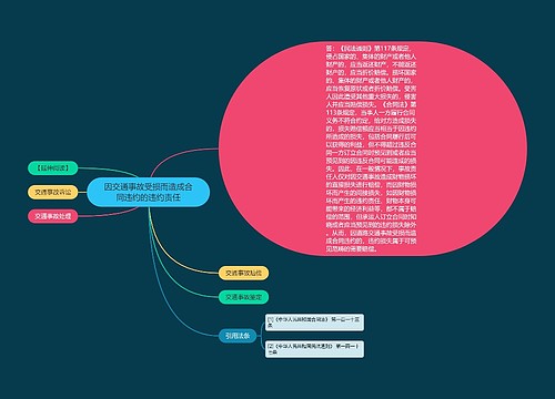 因交通事故受损而造成合同违约的违约责任