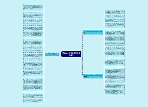 机动车交通事故责任主体有哪些