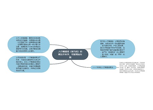 人行横道线（斑马线）的画法不科学，可能增加车祸