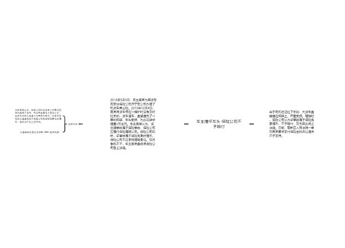 车主撞坏车头 保险公司不予赔付