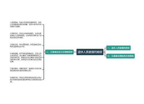 退休人员被撞死赔偿