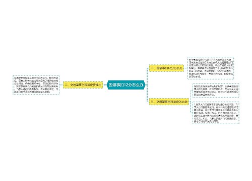 因肇事扣12分怎么办