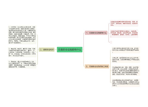 交通安全设施都有什么
