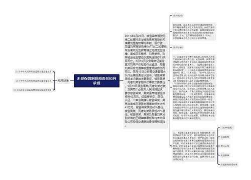 未投保强制保险责任如何承担