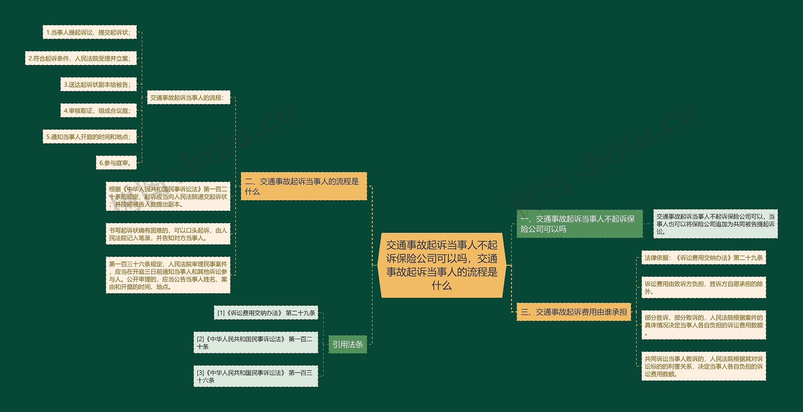 交通事故起诉当事人不起诉保险公司可以吗，交通事故起诉当事人的流程是什么思维导图