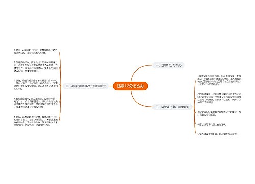违章12分怎么办