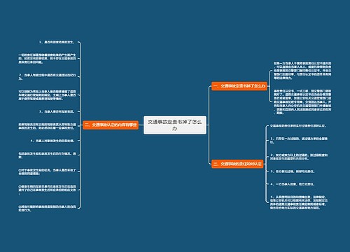 交通事故定责书掉了怎么办