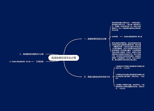 高速收费标准怎么计算