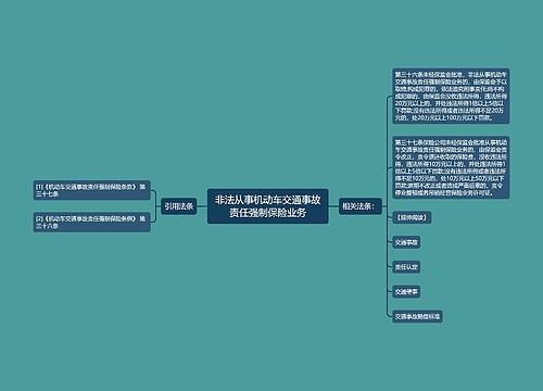 非法从事机动车交通事故责任强制保险业务