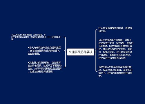 交通事故防范要诀