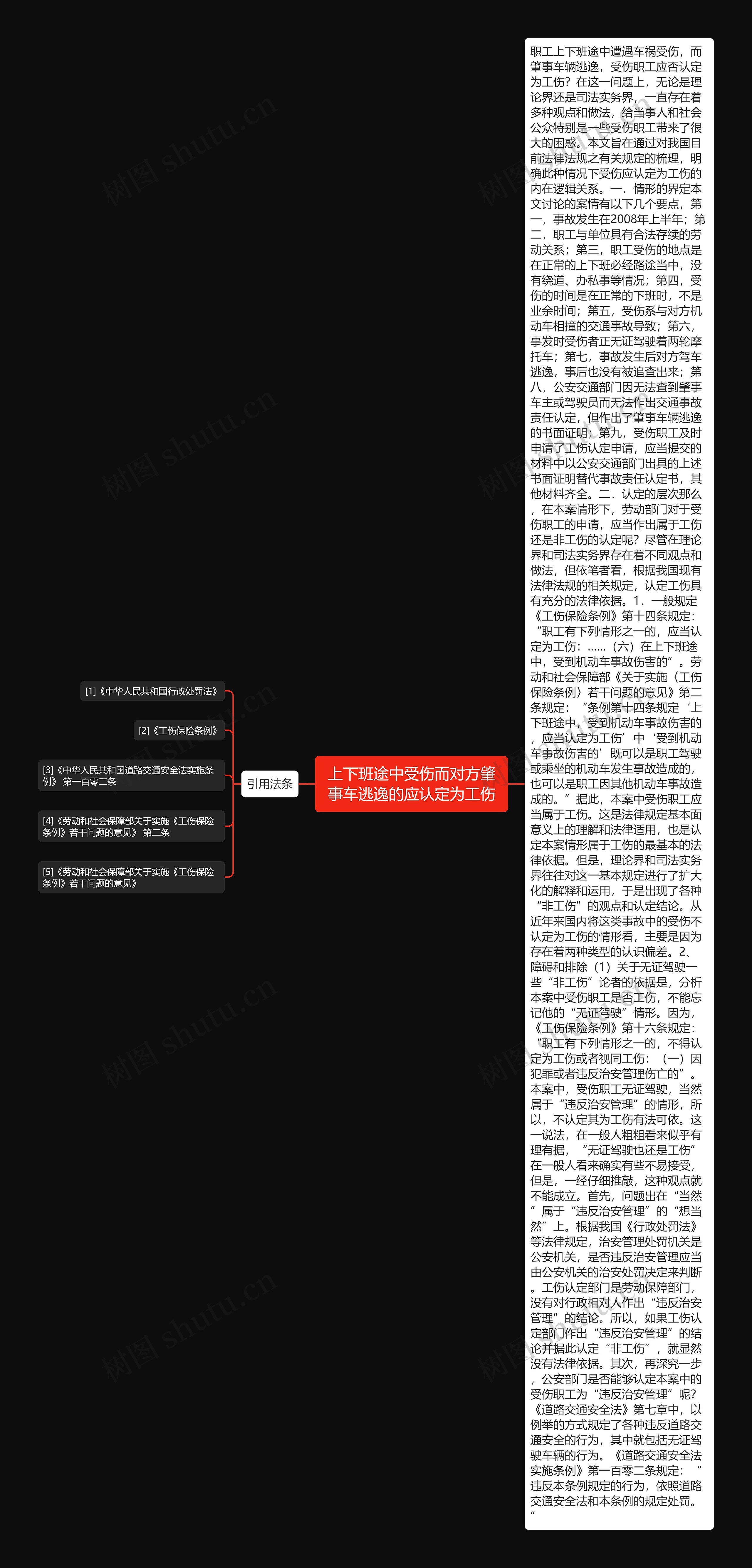 上下班途中受伤而对方肇事车逃逸的应认定为工伤