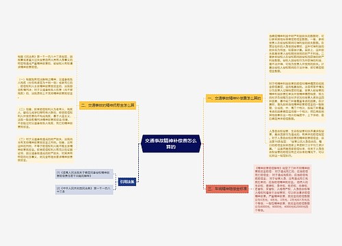 交通事故精神补偿费怎么算的