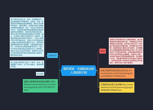 酒后驾驶　交强险商业险人身险赔不赔