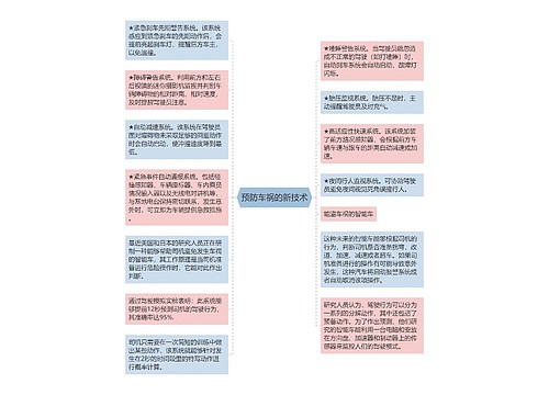 预防车祸的新技术