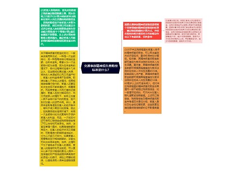  交通事故精神损失费赔偿标准是什么?
