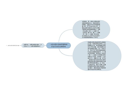 一起出租车运输损害赔偿纠纷引发的法律思考