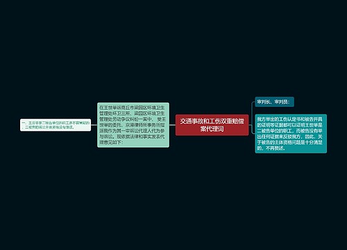 交通事故和工伤双重赔偿案代理词