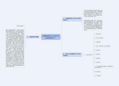 交通事故责任认定书作出的期限是多久？