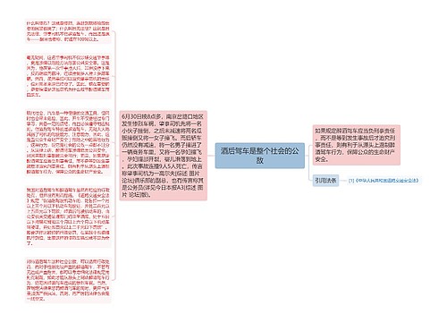 酒后驾车是整个社会的公敌