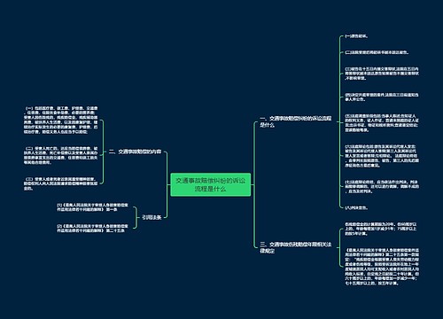 交通事故赔偿纠纷的诉讼流程是什么