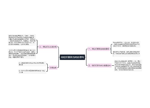 闯红灯要到当地处理吗