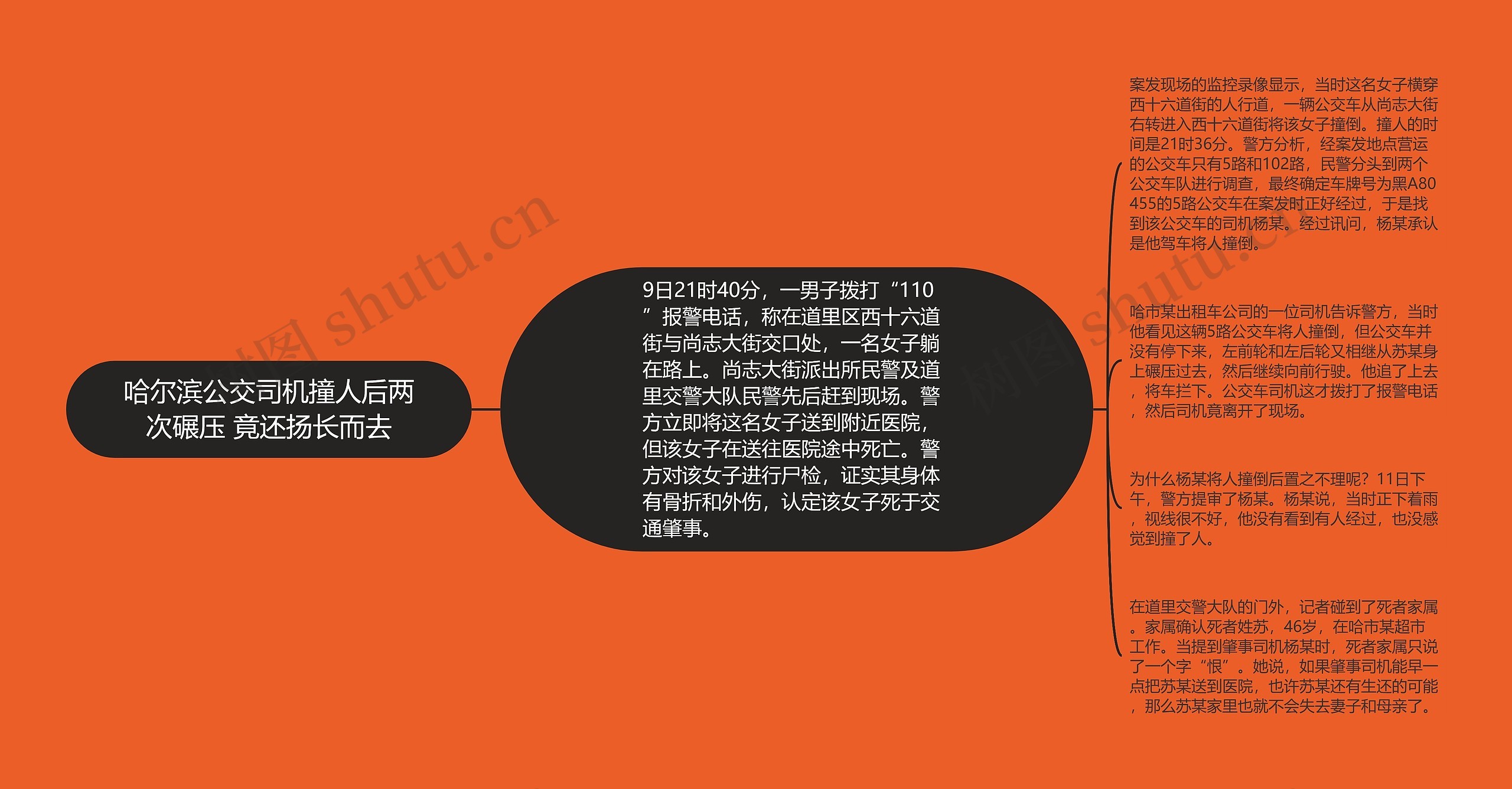 哈尔滨公交司机撞人后两次碾压 竟还扬长而去