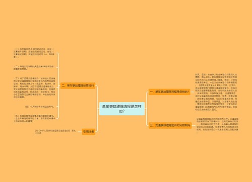 单车事故理赔流程是怎样的?