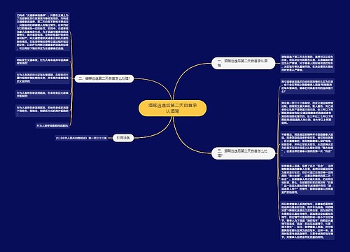 酒驾逃逸后第二天自首承认酒驾