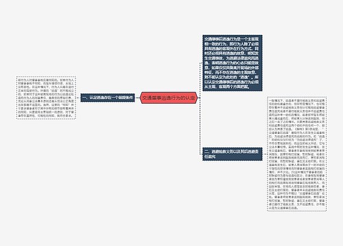 交通肇事逃逸行为的认定