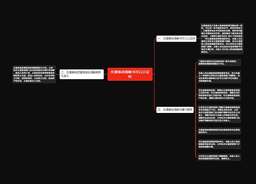 交通事故调解书可以公证吗