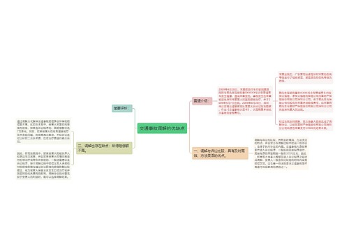 交通事故调解的优缺点