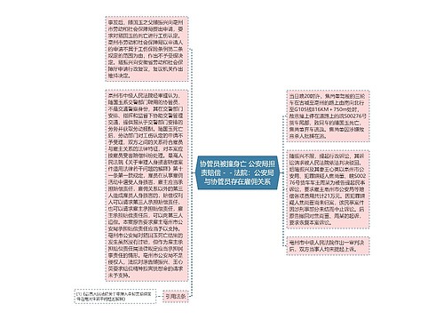 协管员被撞身亡 公安局担责赔偿－－法院：公安局与协管员存在雇佣关系