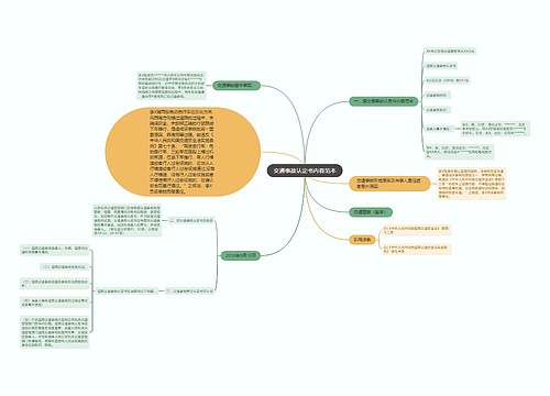 交通事故认定书内容范本