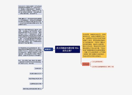 员工回家途中遇车祸 可认定为工伤？