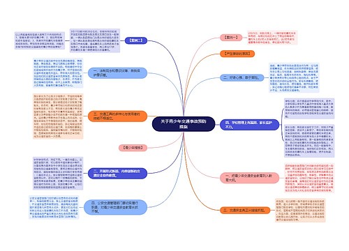 关于青少年交通事故预防措施