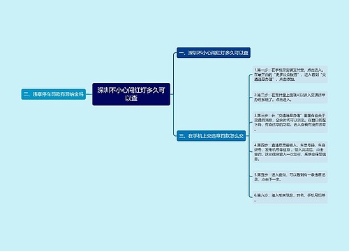 深圳不小心闯红灯多久可以查