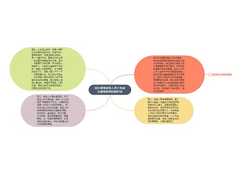 因交通事故致人死亡构成交通肇事罪的辩护词