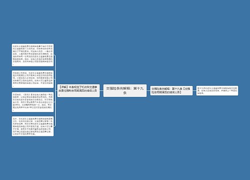 交强险条例解释：第十九条