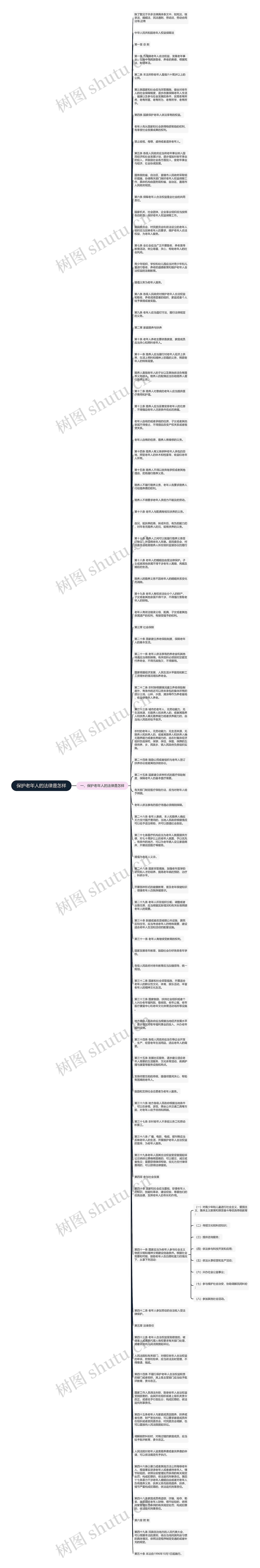 保护老年人的法律是怎样思维导图