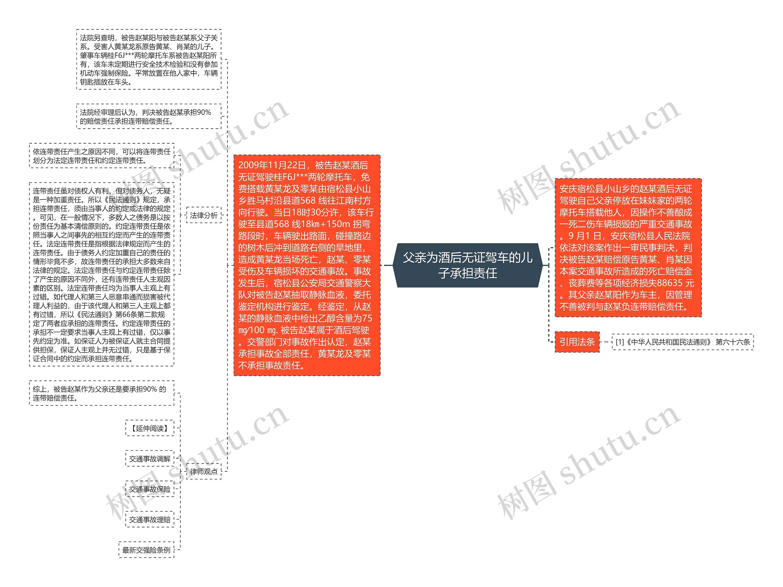 父亲为酒后无证驾车的儿子承担责任