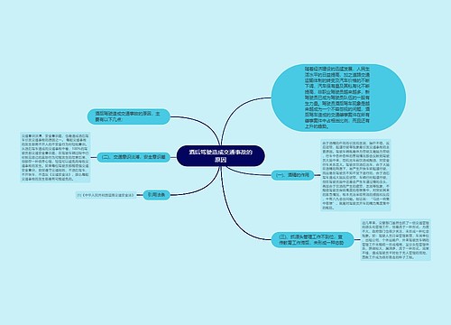 酒后驾驶造成交通事故的原因