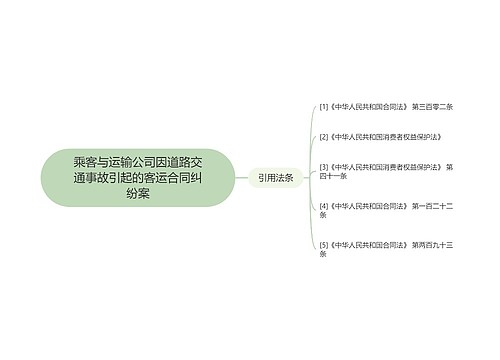 乘客与运输公司因道路交通事故引起的客运合同纠纷案