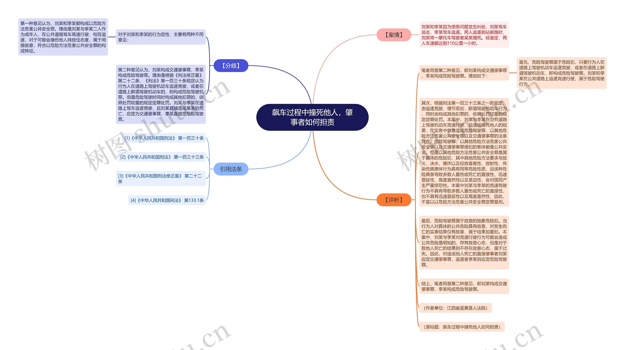 飙车过程中撞死他人，肇事者如何担责