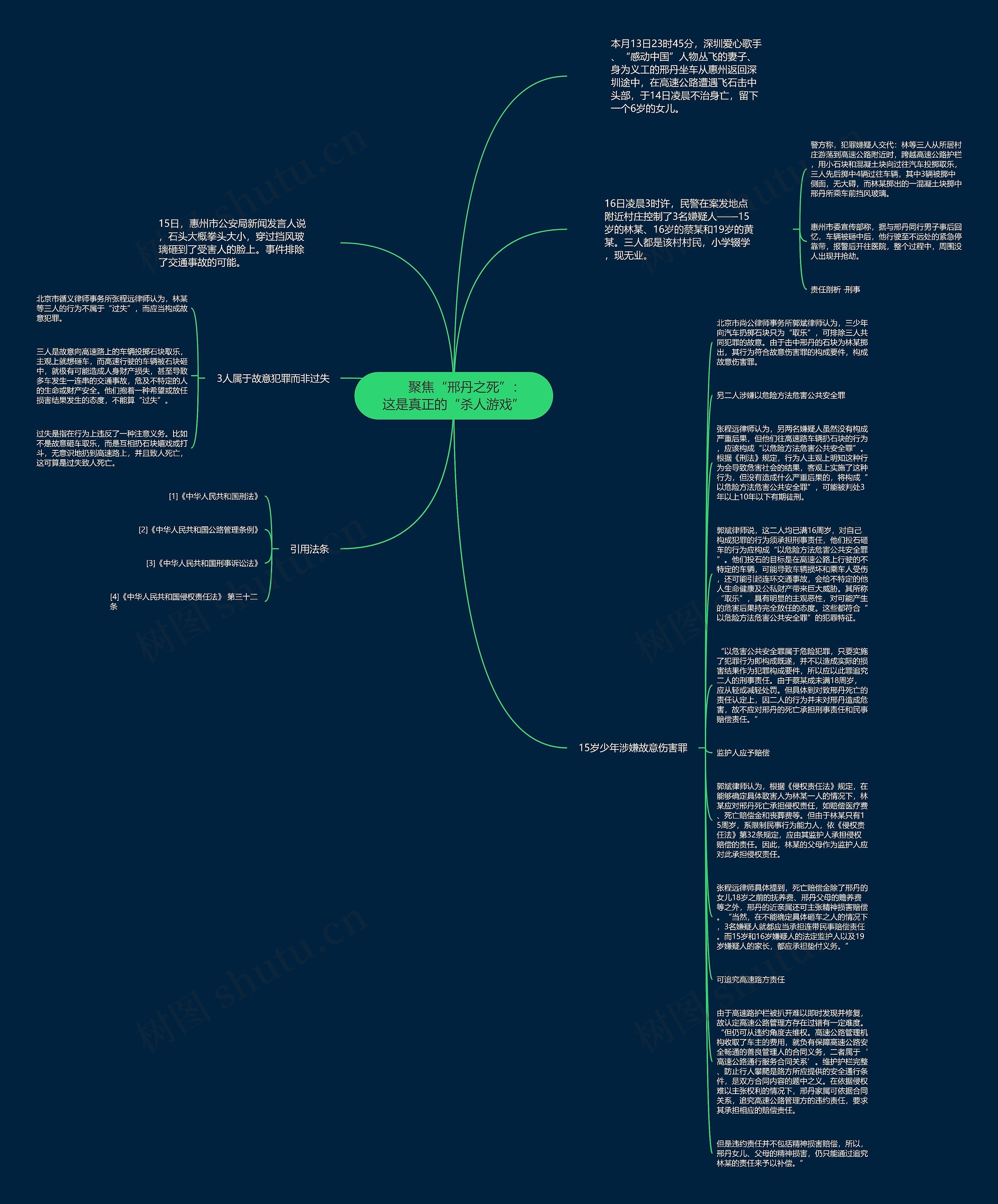 聚焦“邢丹之死”:这是真正的“杀人游戏”思维导图高清图 聚焦“邢丹之死”:这是真正的“杀人游戏”思维导图