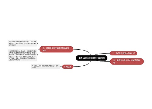 非机动车酒驾会吊销c1吗