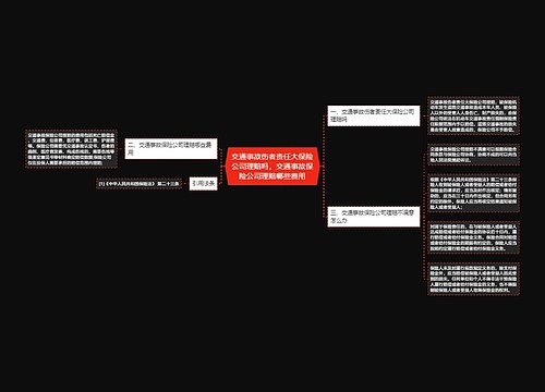 交通事故伤者责任大保险公司理赔吗，交通事故保险公司理赔哪些费用