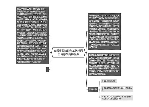 交通事故赔偿与工伤待遇重合存在两种观点